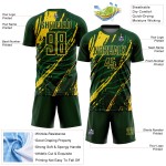 Uniform Yellow Soccer Sublimation Jersey Green Custom Uniform Yellow Soccer Sublimation Jersey Green Custom