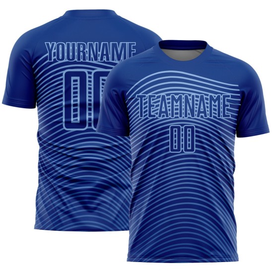 Gradient Custom Soccer Geometric Sublimation Lines Blue Uniform Jersey Royal Light Gradient Custom Soccer Geometric Sublimation Lines Blue Uniform Jersey Royal Light