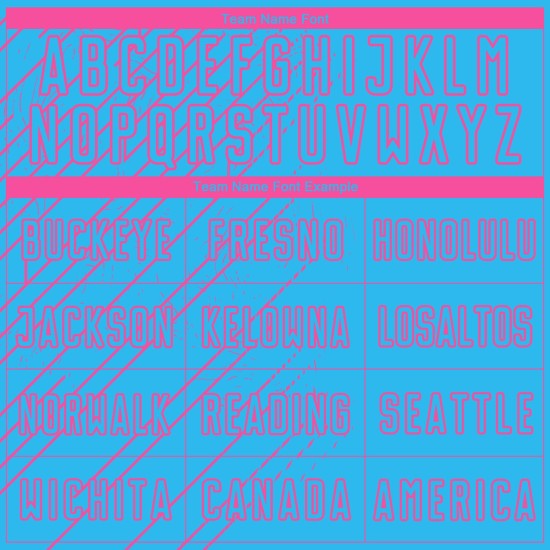 Pink Custom Sky Blue Jersey Uniform Soccer Lines Sublimation Pink Custom Sky Blue Jersey Uniform Soccer Lines Sublimation