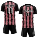Sublimation Abstract Pink-White Black Network Jersey Custom Uniform Soccer Medium Sublimation Abstract Pink-White Black Network Jersey Custom Uniform Soccer Medium