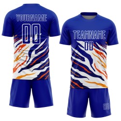 Yellow-Red Sublimation Custom Royal Uniform Soccer Jersey Yellow-Red Sublimation Custom Royal Uniform Soccer Jersey