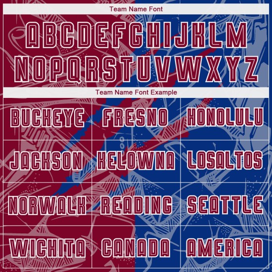 Custom Maroon-Royal Soccer Graffiti Scratch Uniform Jersey Sublimation Pattern Custom Maroon-Royal Soccer Graffiti Scratch Uniform Jersey Sublimation Pattern