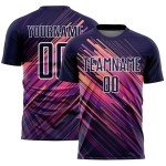 Jersey Soccer Navy White Uniform Lines Sublimation Custom Jersey Soccer Navy White Uniform Lines Sublimation Custom