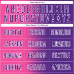 Sublimation Line Gradient Soccer Uniform Purple Pink-White Custom Jersey Sublimation Line Gradient Soccer Uniform Purple Pink-White Custom Jersey