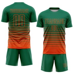 Jersey Uniform Soccer Green Fade Sublimation Kelly Custom Orange Pinstripe Fashion Jersey Uniform Soccer Green Fade Sublimation Kelly Custom Orange Pinstripe Fashion