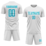 Blue Soccer Custom Lakes White Uniform Sublimation Jersey Blue Soccer Custom Lakes White Uniform Sublimation Jersey