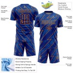 Jersey Uniform Lightning Sublimation Custom Bay Orange Royal Soccer Jersey Uniform Lightning Sublimation Custom Bay Orange Royal Soccer