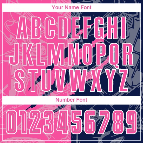 Uniform Graffiti Pattern Jersey Pink-Navy Custom Sublimation Soccer Scratch Uniform Graffiti Pattern Jersey Pink-Navy Custom Sublimation Soccer Scratch