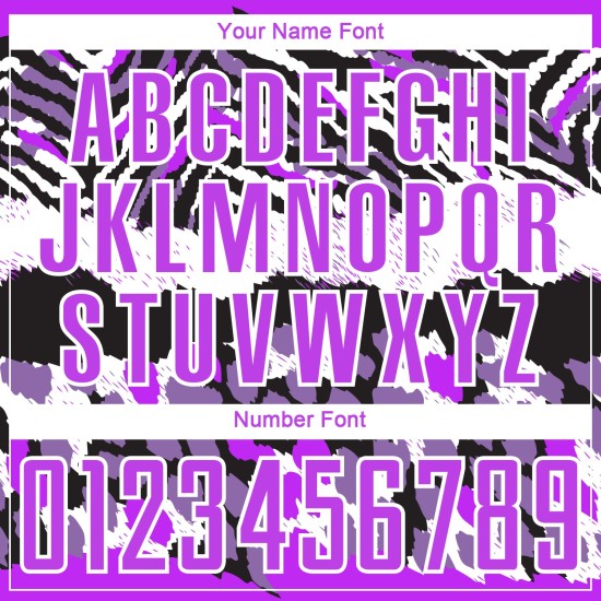 Custom Purple Uniform Sublimation Print Black-White Jersey Animal Soccer Custom Purple Uniform Sublimation Print Black-White Jersey Animal Soccer