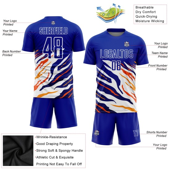 Yellow-Red Sublimation Custom Royal Uniform Soccer Jersey Yellow-Red Sublimation Custom Royal Uniform Soccer Jersey