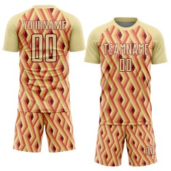Sand Soccer Custom Shapes Geometric Uniform Sublimation Jersey Crimson Sand Soccer Custom Shapes Geometric Uniform Sublimation Jersey Crimson