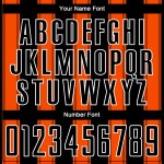 Custom Uniform Jersey Sublimation Soccer Orange-White Line Black Custom Uniform Jersey Sublimation Soccer Orange-White Line Black