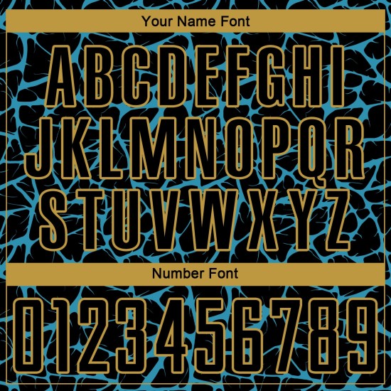 Jersey Blue-Old Gold Abstract Custom Soccer Black Network Uniform Splash Sublimation Panther Jersey Blue-Old Gold Abstract Custom Soccer Black Network Uniform Splash Sublimation Panther