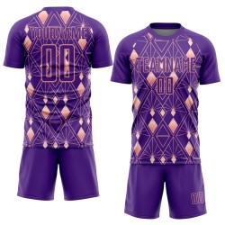 Uniform Jersey Sublimation Pink Geometric Shapes Purple Soccer Custom Light Uniform Jersey Sublimation Pink Geometric Shapes Purple Soccer Custom Light