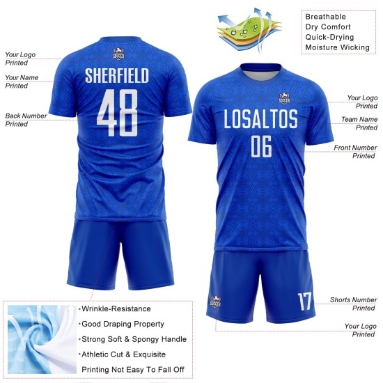 Jersey Black Sublimation Geometric Blue Shapes Thunder Custom Soccer Uniform Jersey Black Sublimation Geometric Blue Shapes Thunder Custom Soccer Uniform