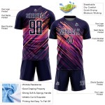 Jersey Soccer Navy White Uniform Lines Sublimation Custom Jersey Soccer Navy White Uniform Lines Sublimation Custom
