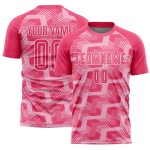 Line Custom Sublimation Pink Uniform Neon Jersey Pink-White Light Soccer Line Custom Sublimation Pink Uniform Neon Jersey Pink-White Light Soccer