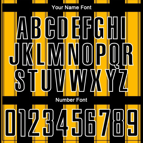 Uniform Gold-White Line Soccer Black Jersey Custom Sublimation Uniform Gold-White Line Soccer Black Jersey Custom Sublimation