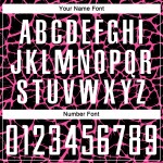 Splash Network Uniform Sublimation Black Soccer Jersey Custom White-Pink Abstract Splash Network Uniform Sublimation Black Soccer Jersey Custom White-Pink Abstract