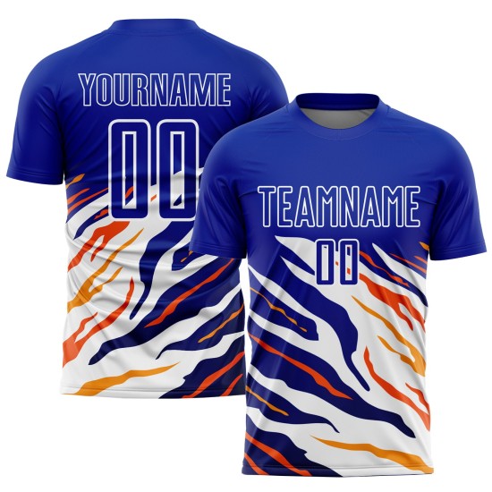 Yellow-Red Sublimation Custom Royal Uniform Soccer Jersey Yellow-Red Sublimation Custom Royal Uniform Soccer Jersey