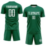 Kelly Sublimation Uniform Jersey Green Custom Soccer White Kelly Sublimation Uniform Jersey Green Custom Soccer White
