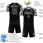 Black Skin Jersey Sublimation Uniform Custom Snake Cream-White Soccer Black Skin Jersey Sublimation Uniform Custom Snake Cream-White Soccer